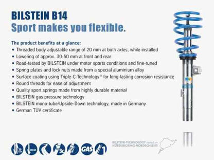 Bilstein B14 (PSS) 12-13 BMW 328i/335i Front & Rear Performance Suspension Kit