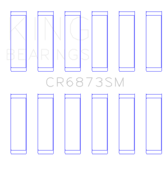 King Engine Bearings Toyota 2Gr-Fe/3Gr-Fe (Size +0.50mm) Connecting Rod Bearing Set