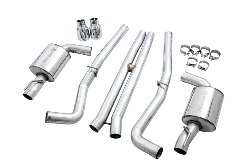 AWE Tuning 2015+ Dodge Charger 6.4L/6.2L SC Non-Resonated Touring Edition Exhaust - Silver Tips - Precision R