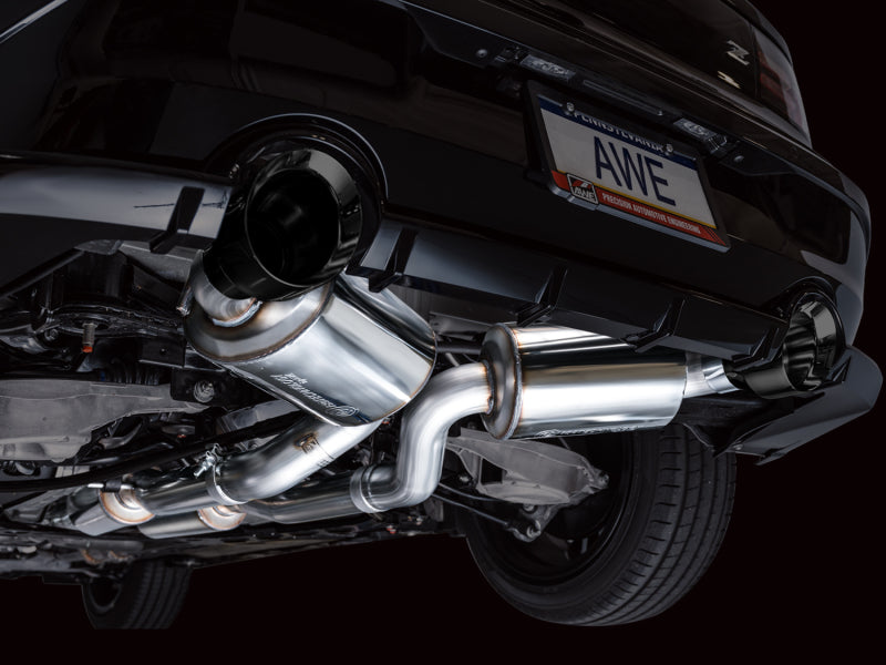 AWE 2023 Nissan Z RZ34 RWD Touring Edition Catback Exhaust System w/ Diamond Black Tips - Precision R