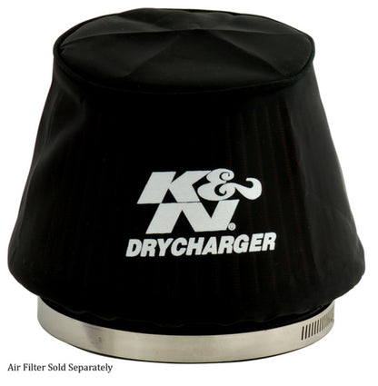 K&N Black Drycharger 6.25in Base ID / 4.375in Top ID / 4.125in Height Air Filter Wrap