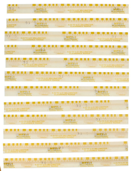 Clevite Plastigage Yellow Plastigage - 12 Pack