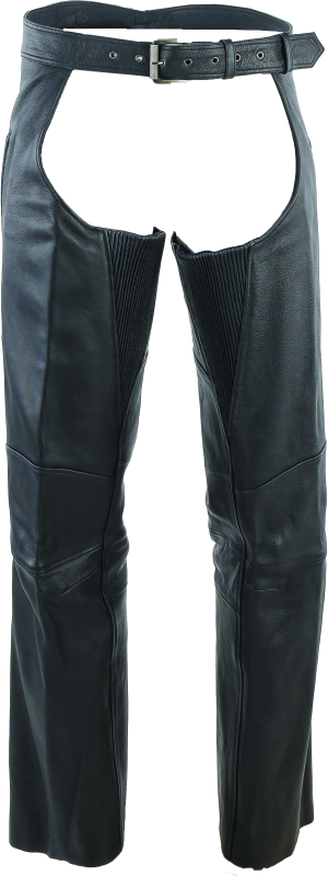 Kuryakyn Leather By River Road Longhaul Leather Chaps Black - Large