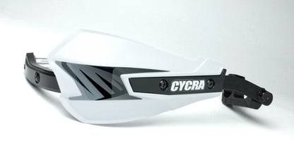 Cycra Vortex Hand Guard/w Universal U-Clamps - White