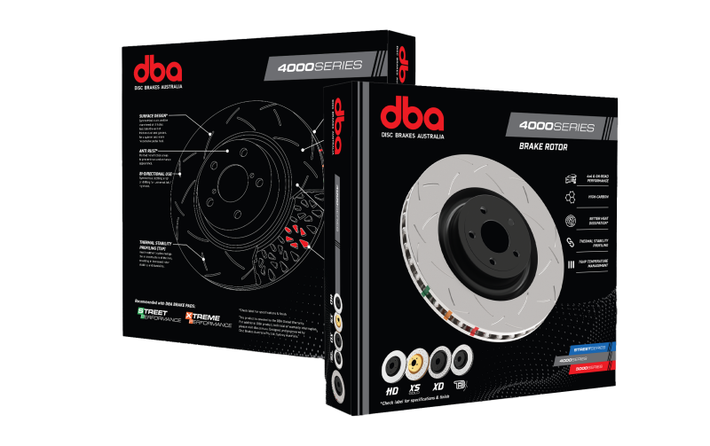 DBA 7/90-96 Turbo/6/89-96 Non-Turbo 300ZX Front Slotted 4000 Series Rotor