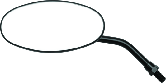 BikeMaster Adjustable Oval Mirror 10mm - Each - Black