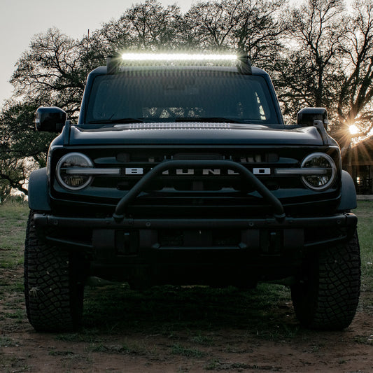 Rigid Industries 2021 Ford Bronco Roof Rack Light Kit (Incl. SR spot/flood Combo Bar)