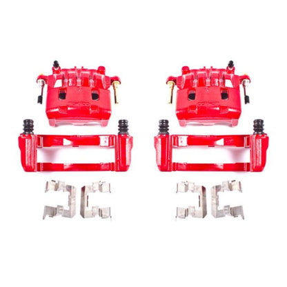 Power Stop 16-17 Subaru Crosstrek Front Red Calipers w/Brackets - Pair