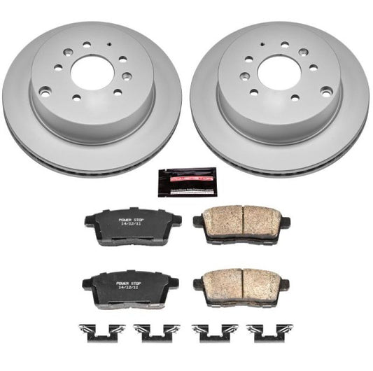 Power Stop 07-12 Mazda CX-7 Rear Z17 Evolution Geomet Coated Brake Kit