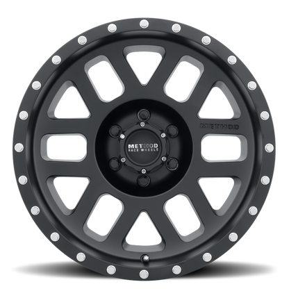 Method MR306 Mesh 17x8.5 0mm Offset 6x5.5 108mm CB Matte Black Wheel