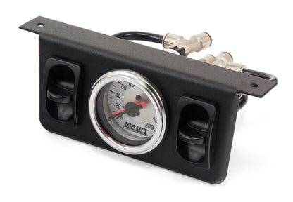 Air Lift Dual Needle Gauge With Two Paddle Switches- 200 PSI