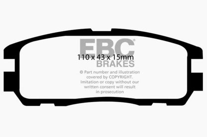 EBC 96-98 Acura SLX 3.2 Ultimax2 Rear Brake Pads