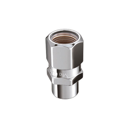 McGard Hex Lug Nut (Drag Racing Short Shank) 1/2-20 / 13/16 Hex / 1.6in. Length (4-Pack) - Chrome