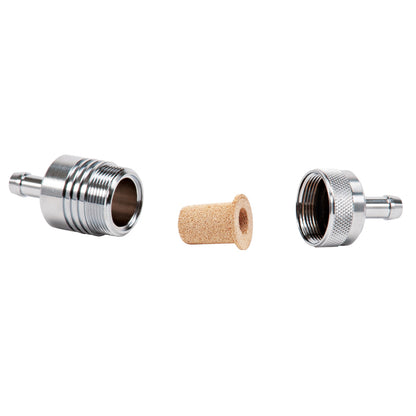 Russell Performance Chrome Street Fuel Filter (3in Length 1-1/8in diameter 5/16in inlet/outlet)