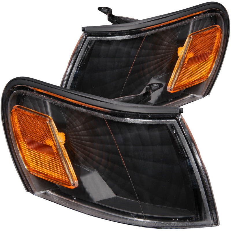 ANZO Corner Lights 1993-1997 Toyota Corolla Euro Corner Lights Black w/ Amber Reflector