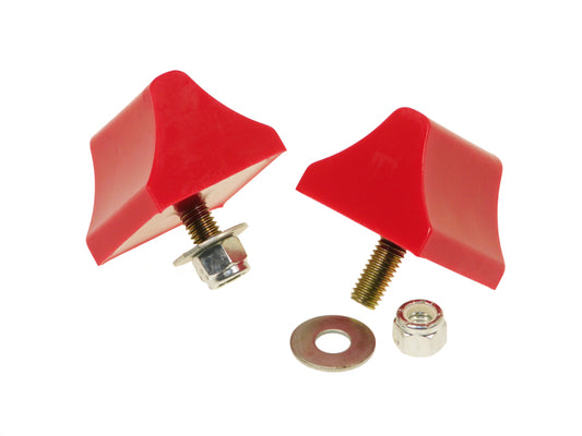 Prothane Universal Bump Stop 1-3/8 X 2 X 2-1/4 Wedge - Red