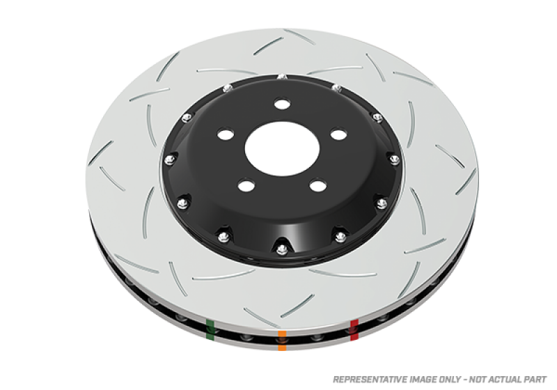 DBA 97-04 Corvette C5/C6 Front Slotted 5000 Series 2 Piece Rotor Assembled w/ Black Hat