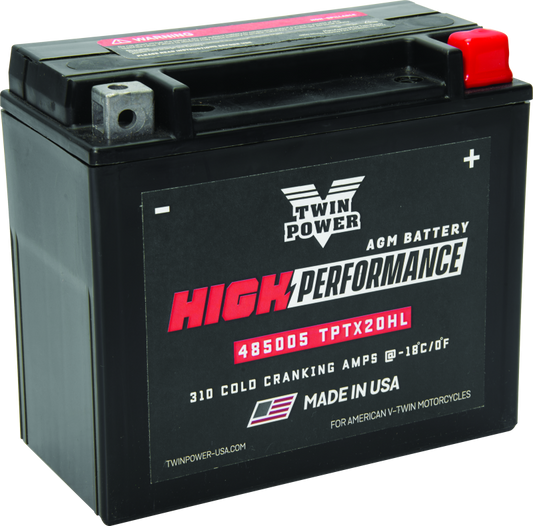 Twin Power YTX-20HL High Performance Battery Replaces H-D 65989-97A Made in USA 310 CCA