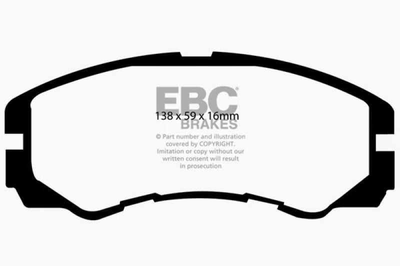 EBC 96-98 Acura SLX 3.2 Ultimax2 Front Brake Pads