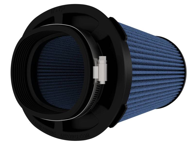 aFe MagnumFLOW Pro 5R Air Filter (6 x 4)in F x (8-1/2 x 6-1/2)in B x (7-1/4 x 5)in T x 7-1/4in H - Precision R