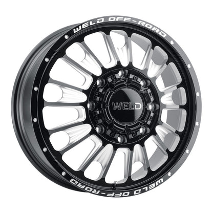 Weld Off-Road W121 20X8.25 Scorch Front 8X200 ET108 BS8.90 Gloss Black MIL 142.2