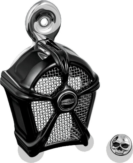 Kuryakyn Mach 2 Horn Cover Black With Chrome Mesh