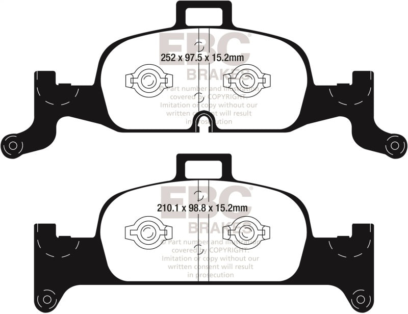 EBC 2018+ Audi A4 Allroad Quattro 2.0L Turbo Ultimax2 Front Brake Pads