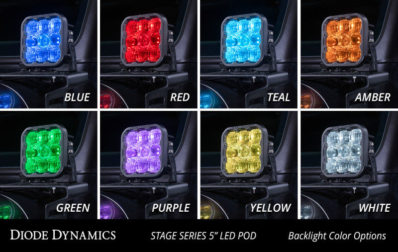 Diode Dynamics SS5 LED Pod Sport - White Spot (Pair)