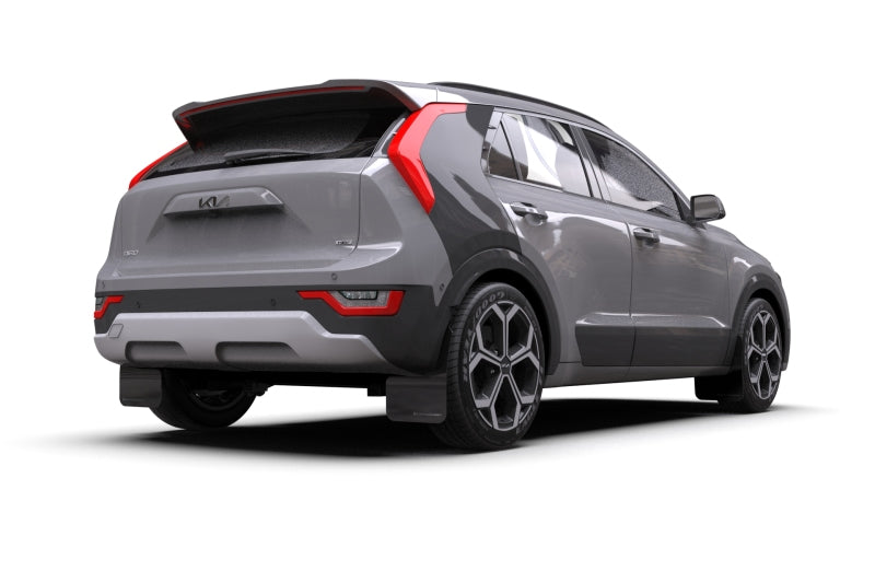 Rally Armor 23-24 Kia Niro SG2 Black UR Mud Flap Dark Grey Logo