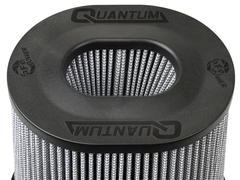 aFe Quantum Pro DRY S Air Filter Inverted Top - 5in Flange x 8in Height - Dry PDS - Precision R