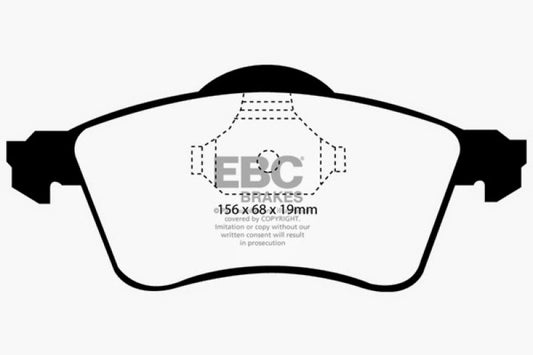 EBC 97-98 Volkswagen Eurovan 2.5 Greenstuff Front Brake Pads