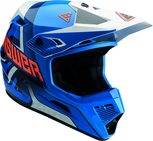 Answer AR1 Vendetta Helmet Blue/White/Orange - Large