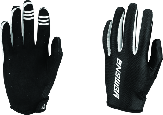 Answer Ascent Glove Black/White Womens - Small