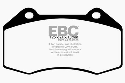 EBC 07-08 Chevrolet Cobalt 2.0 Supercharged (SS) Yellowstuff Front Brake Pads