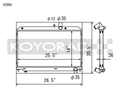 Koyo 04-08 Mazda RX-8 1.3L (MT) Radiator