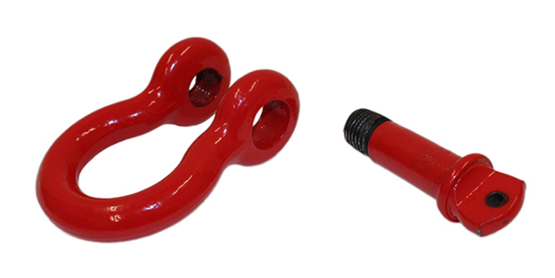 Fishbone Offroad D Ring 3/4In Red 2 Piece Set