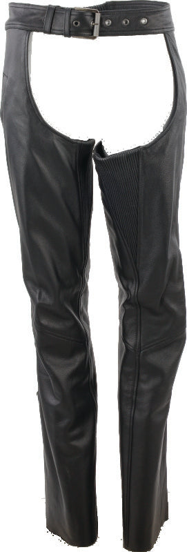 Kuryakyn Leather By River Road Plains Leather Chaps Black Womens - Small