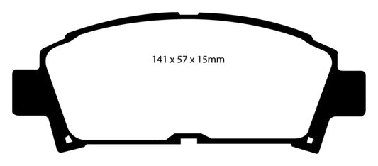 EBC 93-95 Toyota MR2 2.0 Turbo Redstuff Front Brake Pads