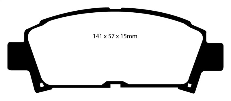 EBC 93-95 Toyota MR2 2.0 Turbo Yellowstuff Front Brake Pads