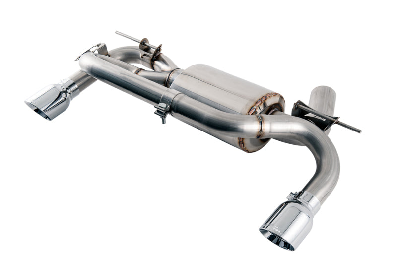 AWE Tuning BMW F3X 340i Touring Edition Axle-Back Exhaust - Chrome Silver Tips (90mm) - Precision R