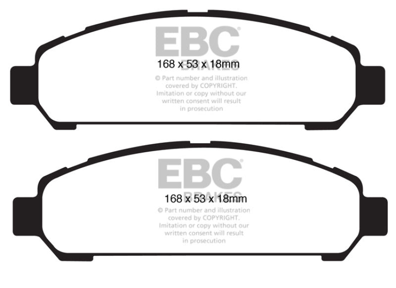 EBC 08+ Toyota Venza 2.7 Yellowstuff Front Brake Pads