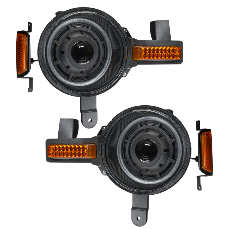 Oracle 2021+ Ford Bronco Oculus  Bi-LED Projector Headlights - Amber/White Switchback SEE WARRANTY