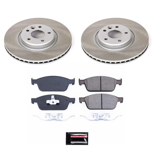 Power Stop 13-14 Ford Focus Front Semi-Coated Rotor Kit