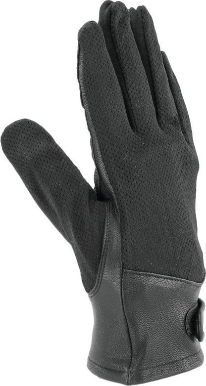 Kuryakyn Leather By River Road Pecos Leather Mesh Gloves Black - Small