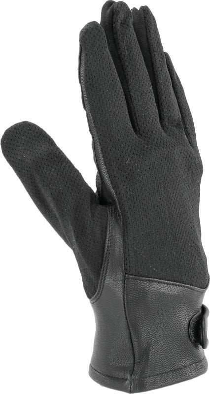 Kuryakyn Leather By River Road Pecos Leather Mesh Gloves Black Womens - Small