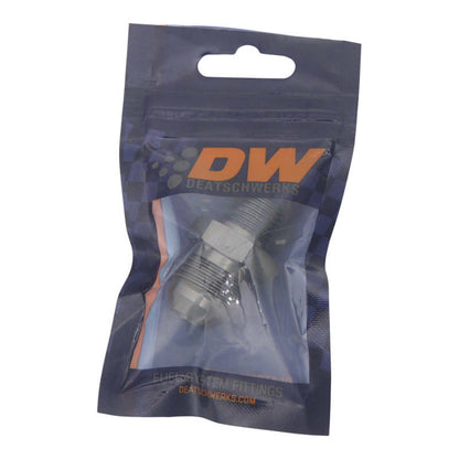 DeatschWerks 8AN Male Flare To 1/4in. Male NPT Adapter