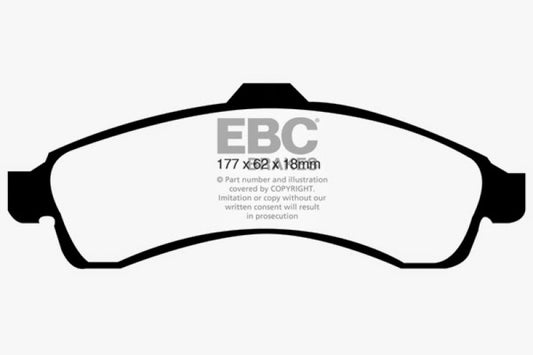 EBC 03-05 Buick Rainier 4.2 Greenstuff Front Brake Pads