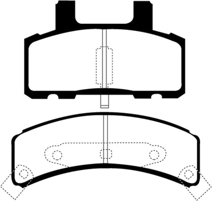 EBC 97-99 Cadillac Deville 4.6 (Rear Drums) Greenstuff Front Brake Pads