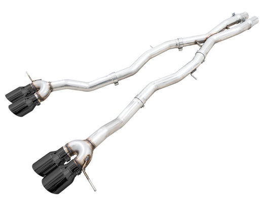 AWE Track Edition Catback Exhaust for BMW G8X M3/M4 - Diamond Black Tips - Precision R