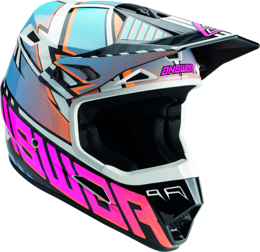 Answer AR3 Rapid Helmet Blue/Orange/Rhodamine Youth - Large